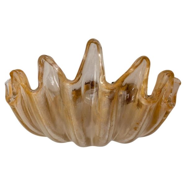Barovier e Toso Clamshell Sconce – Handblown Murano Elegance