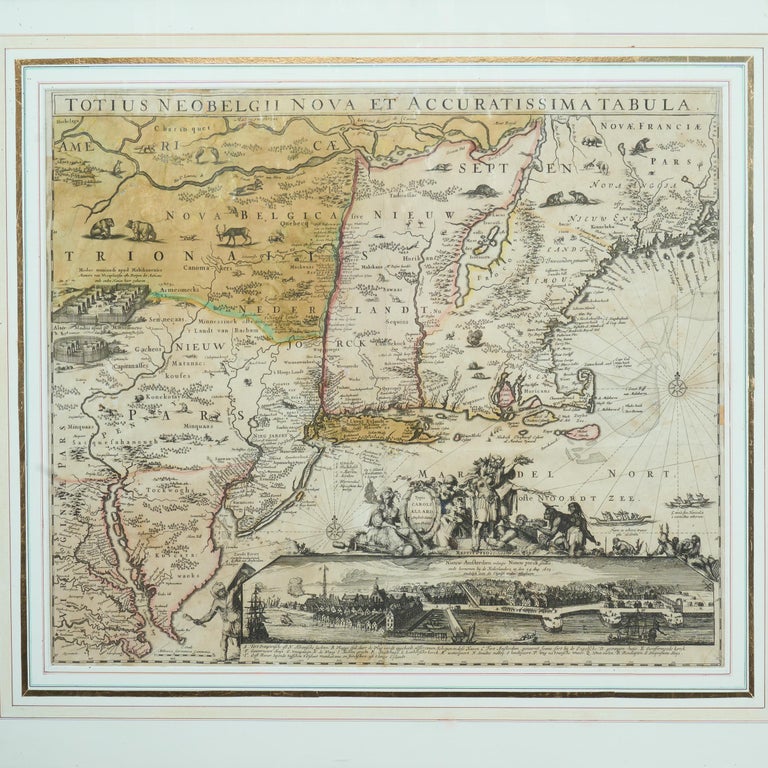 Rare Original Map of New Amsterdam (New York) – “Restitutio”, ca. 1674 – - Image 20