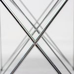 Max Sauze Foldable Smoke Glass Dining Table - Image 4