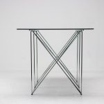 Max Sauze Foldable Smoke Glass Dining Table - Image 3