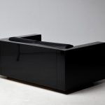 Massimo Vignelli Black on Black Saratoga Sofa, Italy, 1964 - Image 11