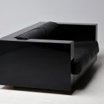 Massimo Vignelli Black on Black Saratoga Sofa, Italy, 1964 - Image 12