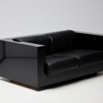 Massimo Vignelli Black on Black Saratoga Sofa, Italy, 1964 - Image 13