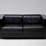 Massimo Vignelli Black on Black Saratoga Sofa, Italy, 1964 - Image 14