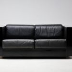 Massimo Vignelli Black on Black Saratoga Sofa, Italy, 1964 - Image 15