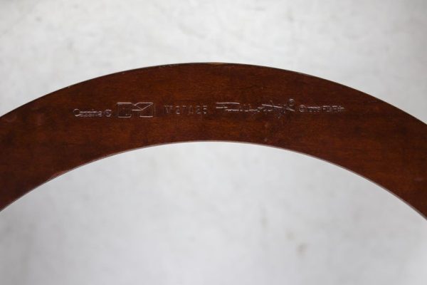 Six Dark Cherry Cassina Mid Century Modern Barrel Chairs by Frank Lloyd Wright - Image 12