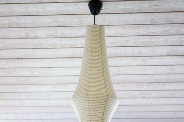 Tall Mid Century Modern Isamu Noguchi Akari E Light Sculpture - Image 6