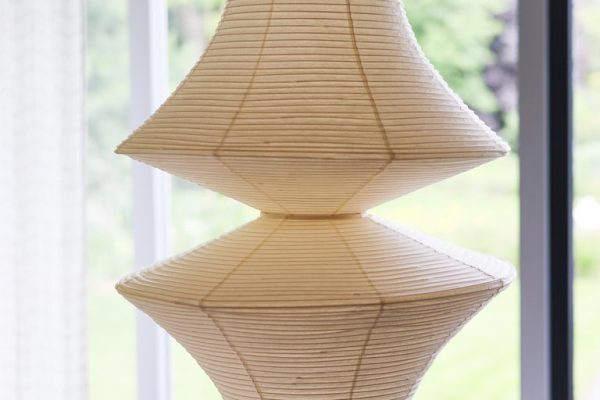 Tall Mid Century Modern Isamu Noguchi Akari E Light Sculpture - Image 4