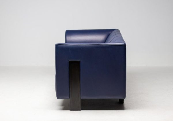 Blue Leather 'ISU' Sofa by Shigeru Uchida, 1995 - Image 6