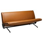 Sofa D70 in Cuoio Leather by Osvaldo Borsani for Tecno