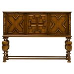 Axel Einar Hjorth “Roma” Cabinet Dark Stained Oak, Light Oak Interior 1935