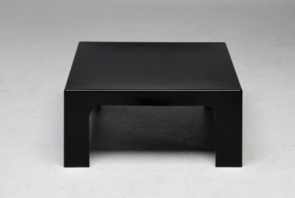 Italian 1970s Black Fiberglass Square Coffee Table - Image 4
