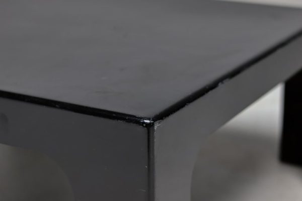 Italian 1970s Black Fiberglass Square Coffee Table - Image 6