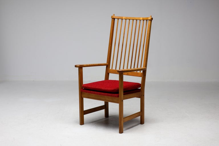 Exceptional Yngve Ekström Dining Set for Swedese, 1950, New Red Bouclé - Image 3
