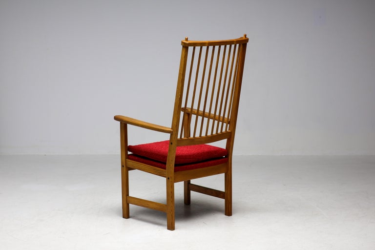 Exceptional Yngve Ekström Dining Set for Swedese, 1950, New Red Bouclé - Image 9