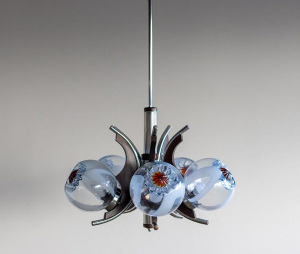 Murano Glass Chandelier by Mazzega - Image 3