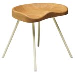 Tabouret No. 307 Stool by Jean Prouvé for Vitra in Oak