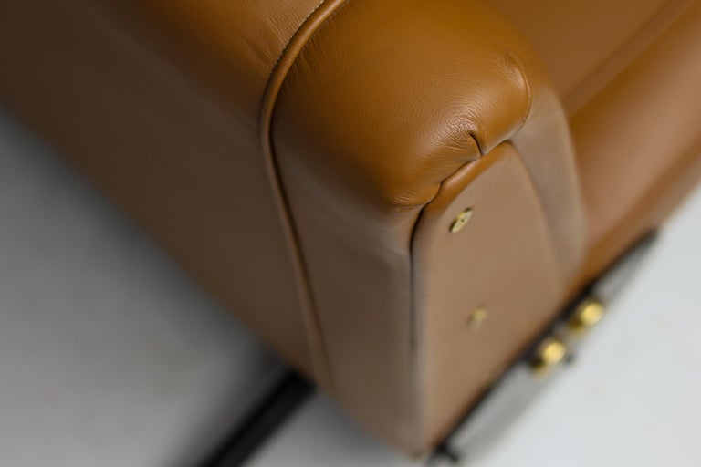 Sofa D70 in Cuoio Leather by Osvaldo Borsani for Tecno - Image 13