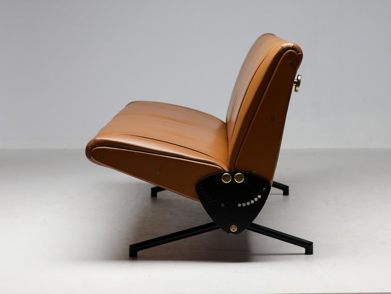 Sofa D70 in Cuoio Leather by Osvaldo Borsani for Tecno - Image 7