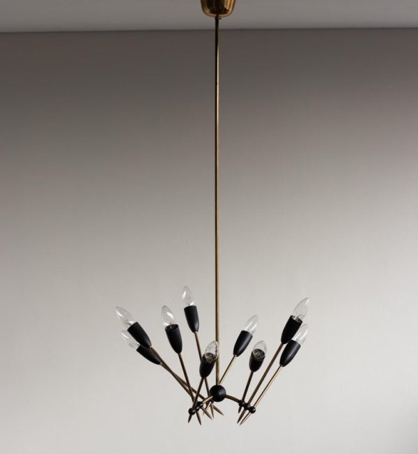 Stilnovo Brass Chandelier - Image 2