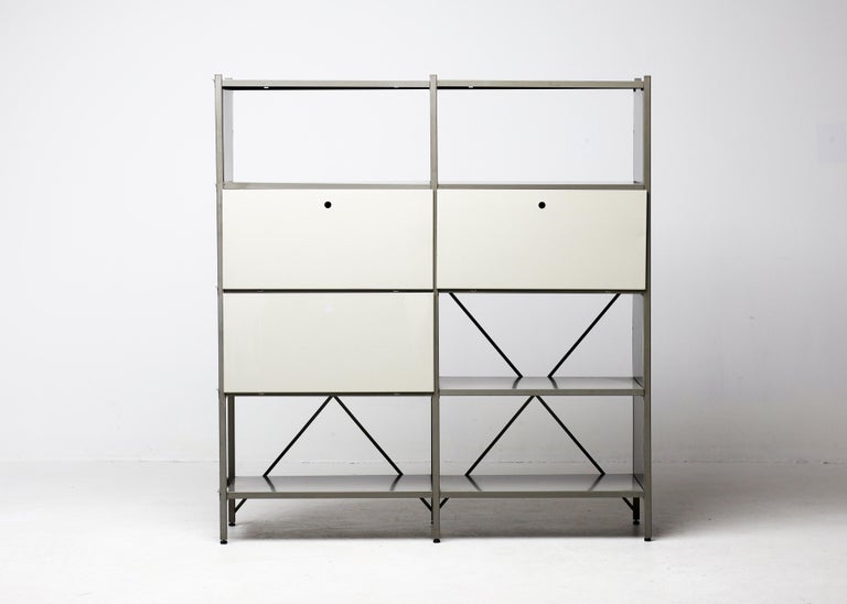 Wim Rietveld Model 663-2 Modular Metal Storage Cabinet for Gispen, 1954 - Image 2