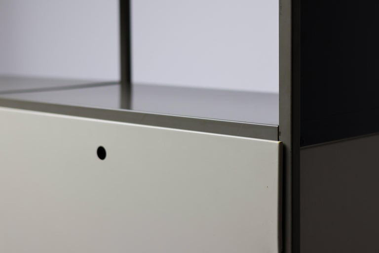 Wim Rietveld Model 663-2 Modular Metal Storage Cabinet for Gispen, 1954 - Image 7