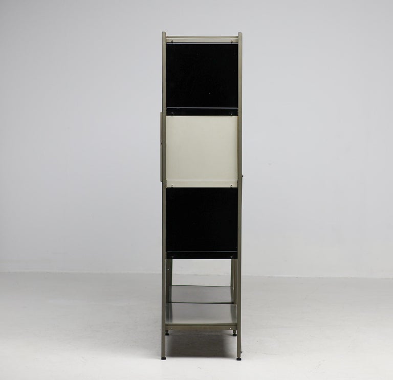 Wim Rietveld Model 663-2 Modular Metal Storage Cabinet for Gispen, 1954 - Image 15