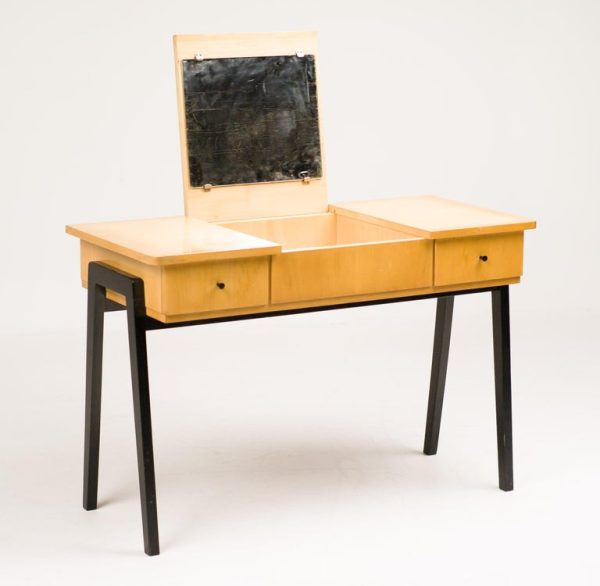Elegant Dutch Vanity in Birch, 1950s - Image 5