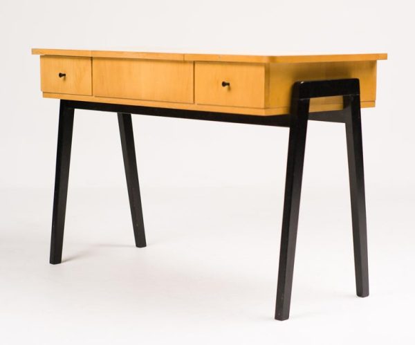 Elegant Dutch Vanity in Birch, 1950s - Image 3