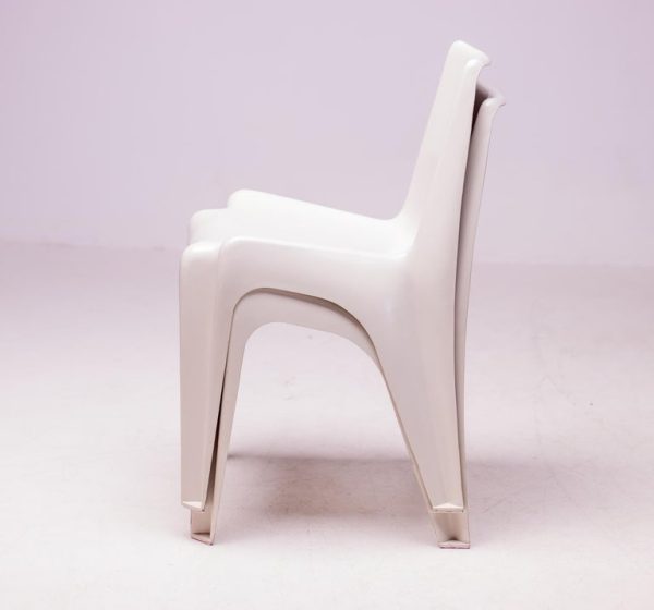 White BA 1171 Chair by Helmut Bätzner for Bofinger - Image 2