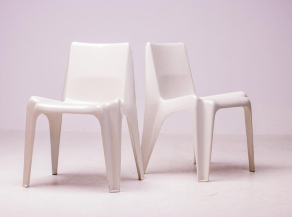 White BA 1171 Chair by Helmut Bätzner for Bofinger - Image 4