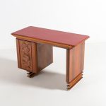 Italian Carved Walnut and Rosewood Desk with Matching Chair, 1960 - Image 9