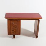 Italian Carved Walnut and Rosewood Desk with Matching Chair, 1960 - Image 10