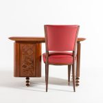 Italian Carved Walnut and Rosewood Desk with Matching Chair, 1960 - Image 2