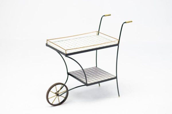 Elegant 1960s Italian Bar Cart - Image 7