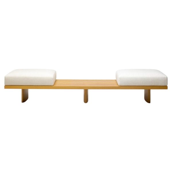 Charlotte Perriand "Tokyo" Bench with Cushions by Cassina