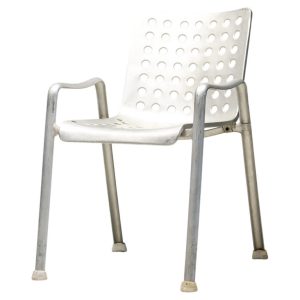 Early Landi Aluminum Stacking Chair by Hans Coray for MEWA, Switzerland, 1950s