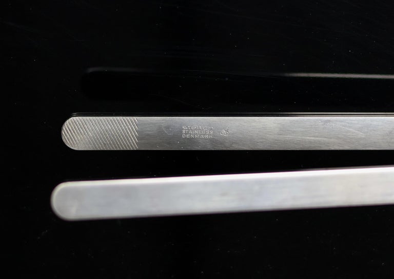 Cylinda Stainless Steel Ice Bucket with Tongs by Arne Jacobsen for Stelton, 1970 - Image 6