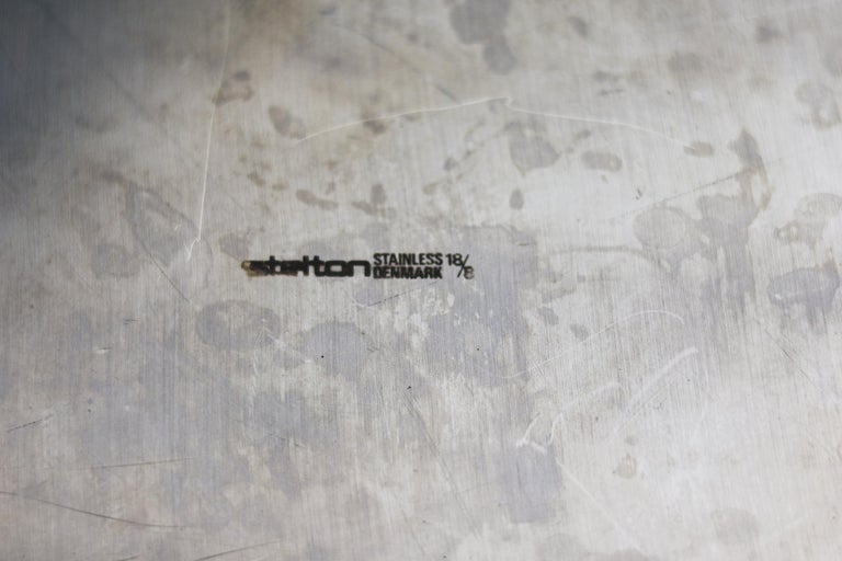 Cylinda Stainless Steel Ice Bucket with Tongs by Arne Jacobsen for Stelton, 1970 - Image 10