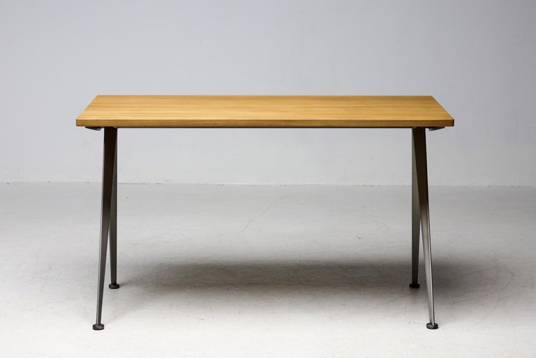 Jean Prouvé Compass Direction Desk Limited RAW Steel and Natural Oak by Vitra - Image 2
