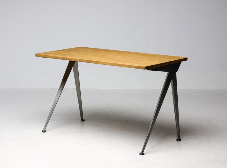 Jean Prouvé Compass Direction Desk Limited RAW Steel and Natural Oak by Vitra - Image 13