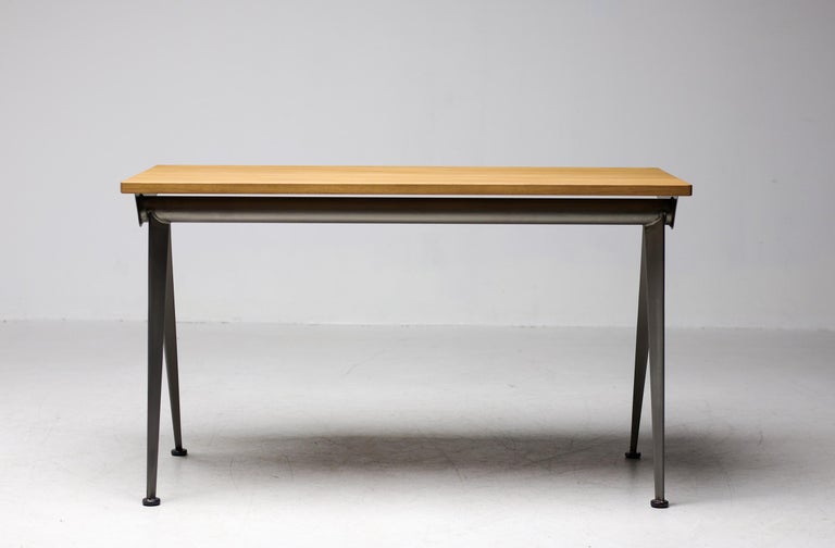 Jean Prouvé Compass Direction Desk Limited RAW Steel and Natural Oak by Vitra - Image 7