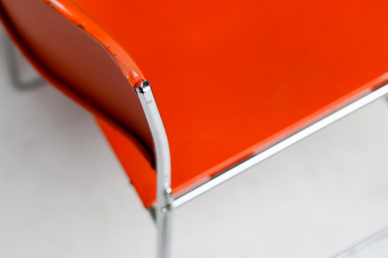 40/4 Chairs by David Rowland — Red and Brown, Vintage 1970s, OF USA - Image 8