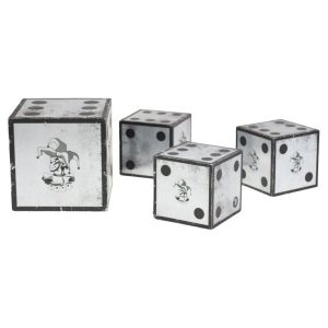 Set of Four Galvanized Steel Display Cubes — Amsterdam Diesel Flagship Store