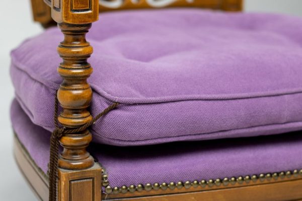 Pair of Purple Giorgetti "Gallery 1975" Armchairs - Image 4