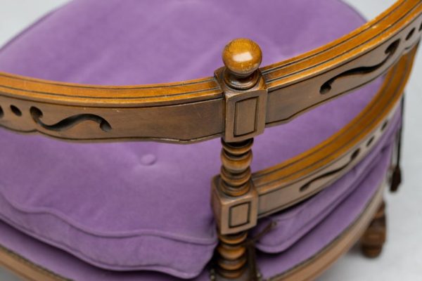 Pair of Purple Giorgetti "Gallery 1975" Armchairs - Image 7