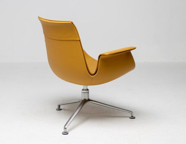 Cognac Leather Swivel FK Lounge Chair by Preben Fabricius & Jorgen Kastholm - Image 2