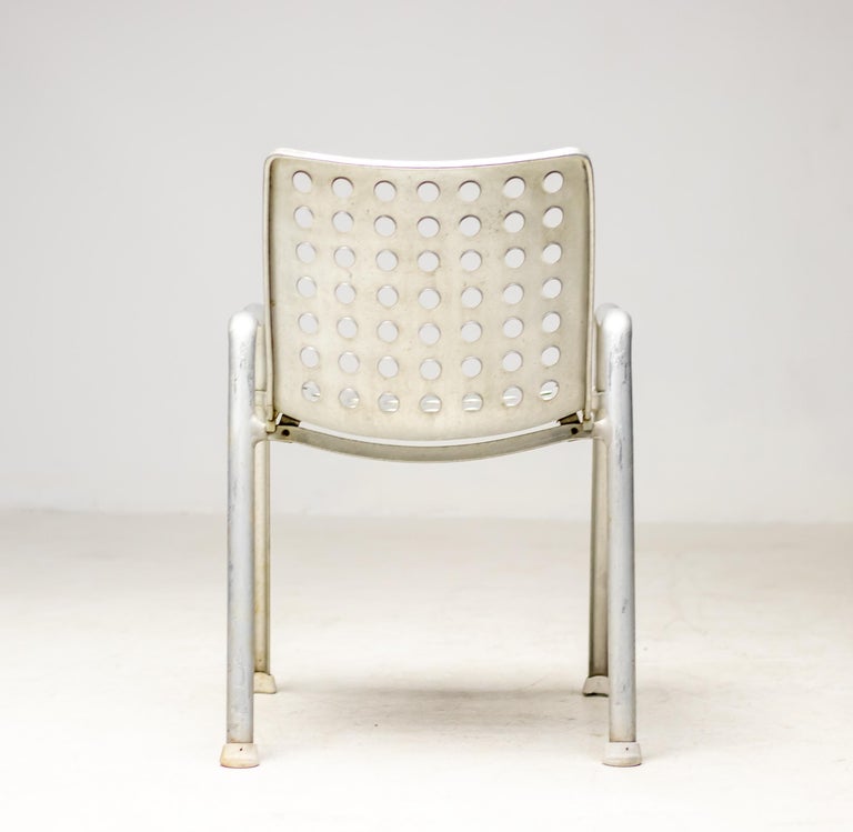 Early Landi Aluminum Stacking Chair by Hans Coray for MEWA, Switzerland, 1950s - Image 4