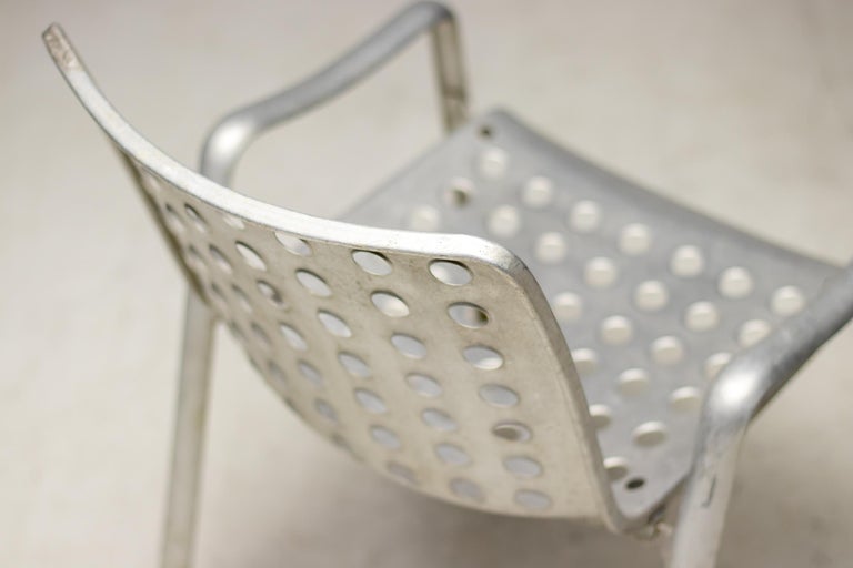 Early Landi Aluminum Stacking Chair by Hans Coray for MEWA, Switzerland, 1950s - Image 6