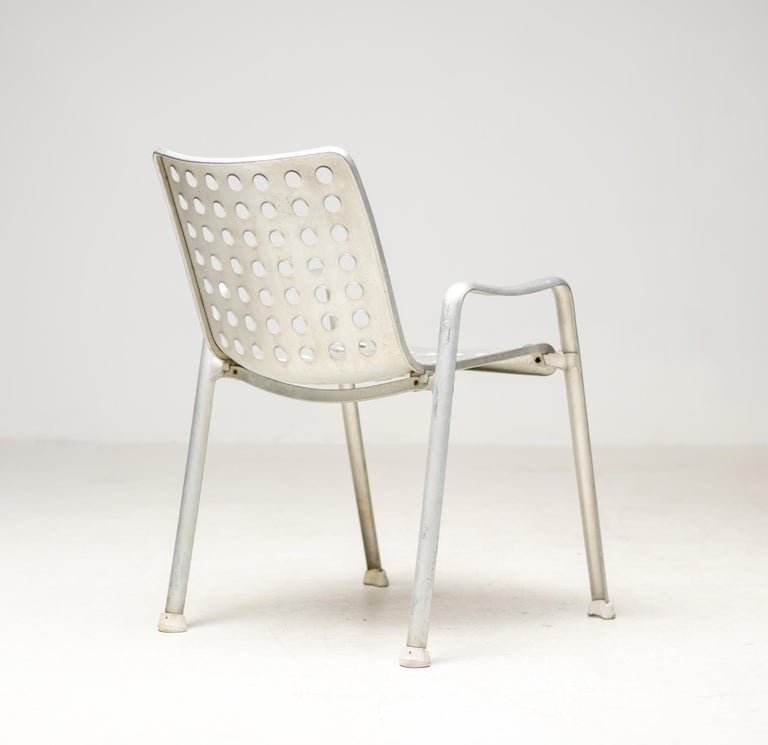 Early Landi Aluminum Stacking Chair by Hans Coray for MEWA, Switzerland, 1950s - Image 7